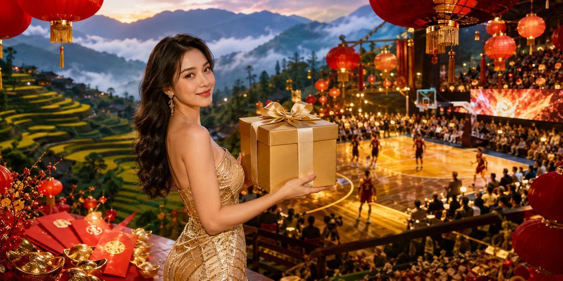 Không gian Sapa có đèn lồng gợi ý người dùng xem kèo bóng rổ